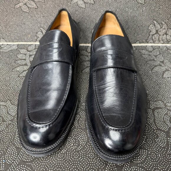 Johnston & Murphy Signature Series Mens Black Leather Loafers Size 13M - Picture 2 of 8